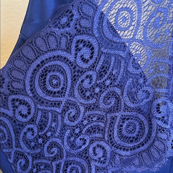 Emerald Sundae Royal Blue Asymmetrical Dress - Picture 3 of 11